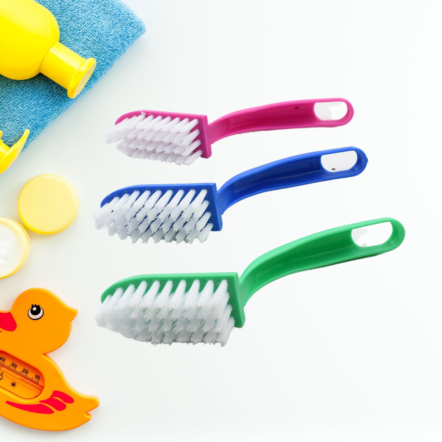 7956 Multi-purpose Kitchen Cleaning Brushes - Fish Cleaning Vegetable Cleaning Tool Cleaner Utensils Fruit Cleaning 3 Piece - Springkart 