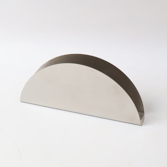 Stainless Steel Half-moon Shaped Tissue Paper Napkin Holder Stand (1 Pc)