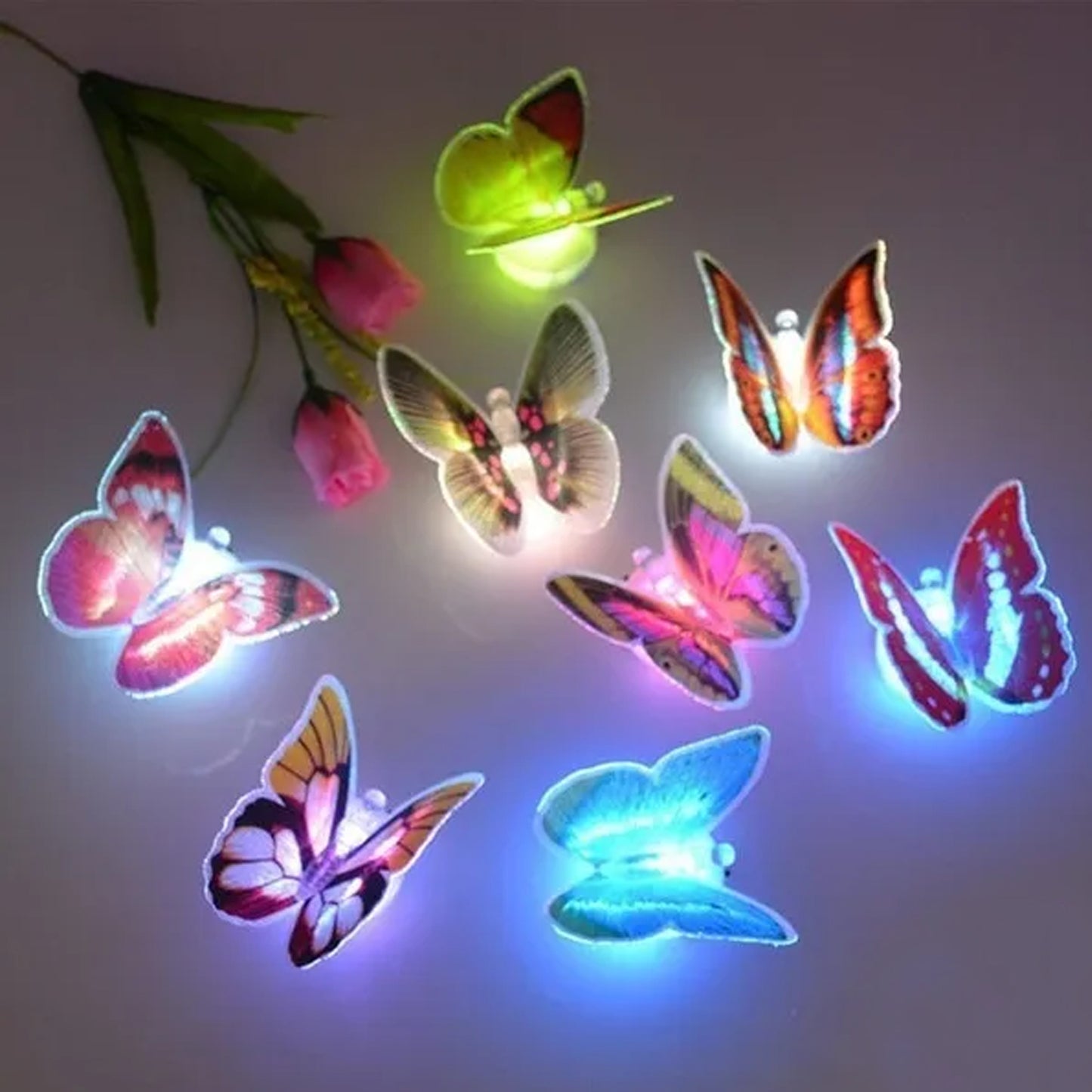 6497 Butterfly 3d Night Lamp Comes With 3d Illusion Design Suitable For Drawing Room Lobby. (Pack Of 50) - Springkart 