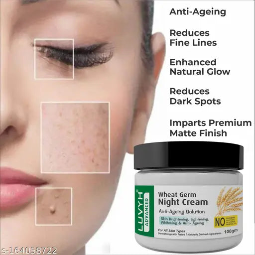 Luvyh Night Cream 100g anti ageing, skin whitening , skin brightening,  bridal glow  Day And Night Cream