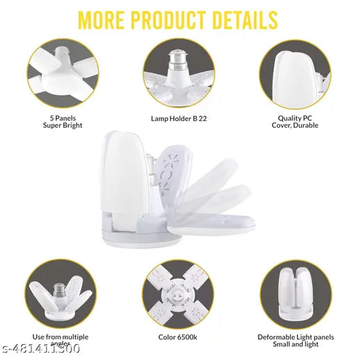 HOME 25 WATT 4 FAN LED  BULB LIGHT DECORATIVE PACK OF 3