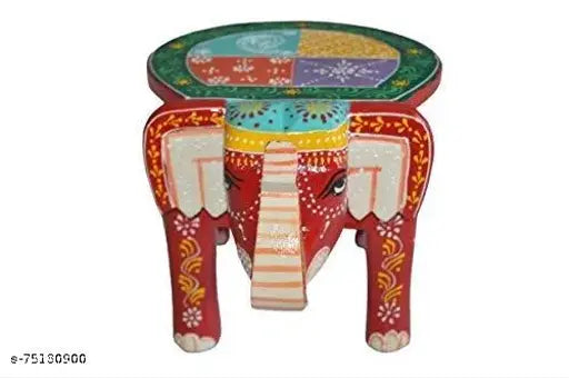 Wooden Elephant stool/décor stool/showpiece-I