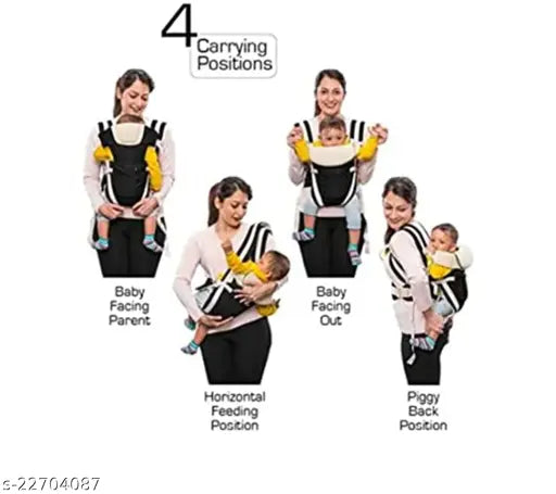 4 -in-1 Adjustable Baby Carrier Cum Kangaroo Bag PACK OF 1 ORANGE