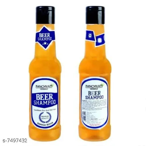 Dull Hair & Repairs Damage Hair Beer Shampoo For Men & Women 180ml*2 (Pack of 2)