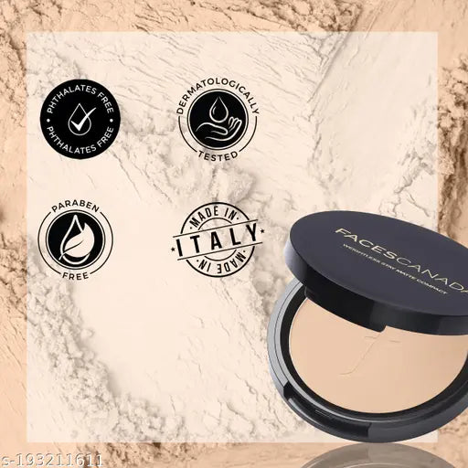 FACES CANADA Weightless Stay Matte Finish Compact Powder - Beige 03 (9 g)
