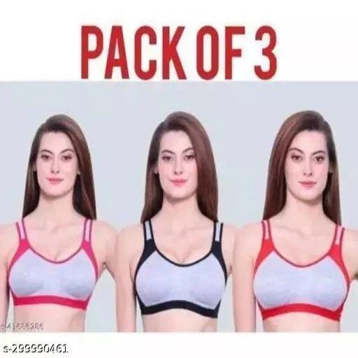 Wonkey Sports Bra Pack of 3 - Springkart 