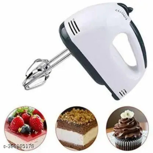 Hand Mixer Blender for Cake, Egg Beater Machine Cream Electric Hand Blender for Cake Mixing Whipping Machine Hand Beater | Electric Egg Beater(260 W) (Whitecolor)