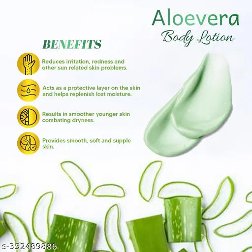 Vedikesh Aloevera Body Lotion and Almond Honey body lotion Combo - 2x200 ml