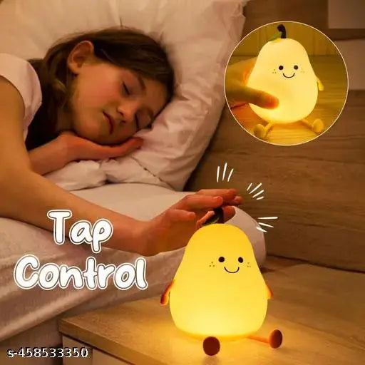 Night Light for Kids,Cute Silicone Nursery Pear Lamp for Baby and Toddler