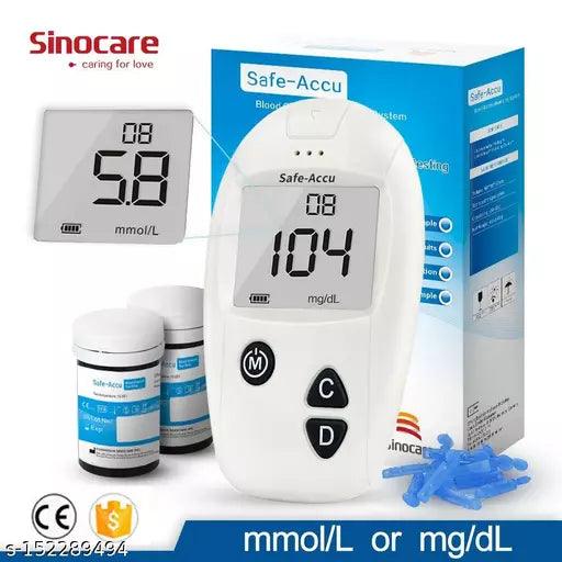 SAFE ACCU GLUCOMETER WITH 25 STRIPS - Springkart 