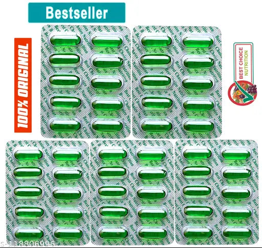 Vitamin E Capsules for Face and Hair, Antioxidant Support and Immunity Booster, Controls Wrinkling, Skin Dehydration, 50 Capsules - Springkart 