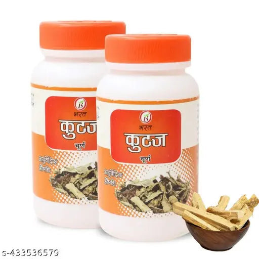 Bharat Ayurvedic Aushdhalaya Kutaj Churna, Powder 100gm (Pack of 2)