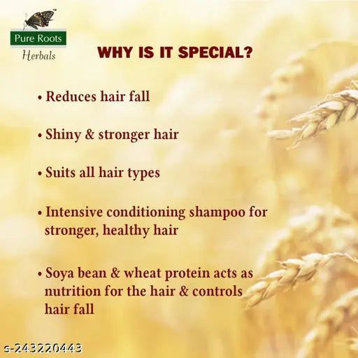 Pure Roots Protein Shampoo 1000ml with  100 ml Ubtan Face Wash Combo Pack