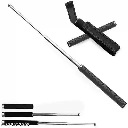 Self Defence Tactical Rod (Heavy Metal and Extandable) Metal Baton Folding Stick