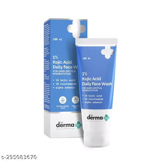 The Derma Co. 1% Kojic Acid Face Wash with Niacinamide & Alpha Arbutin For Dark Spots & Pigmentation - 100ml