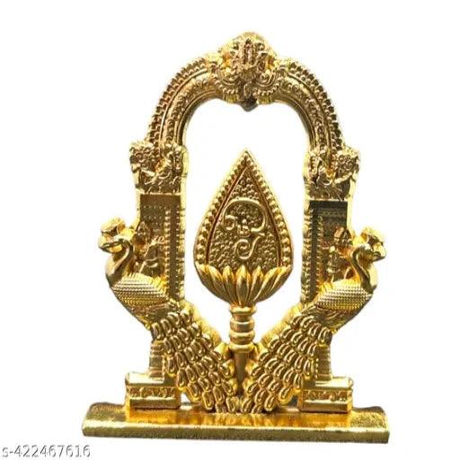 Divine Murugan OM Vel with Peacock for Car Dashboard