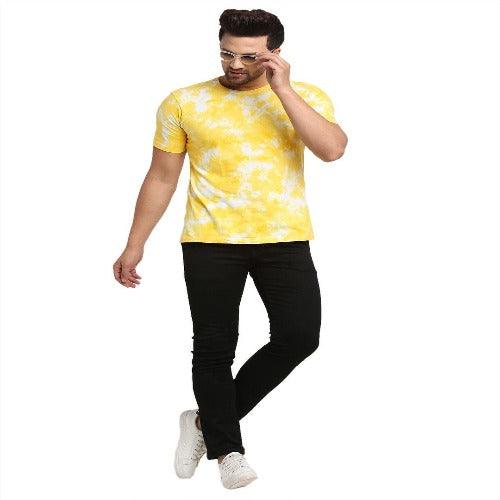 Ennoble Men's Tie & dye Cotton T-shirts - Springkart 