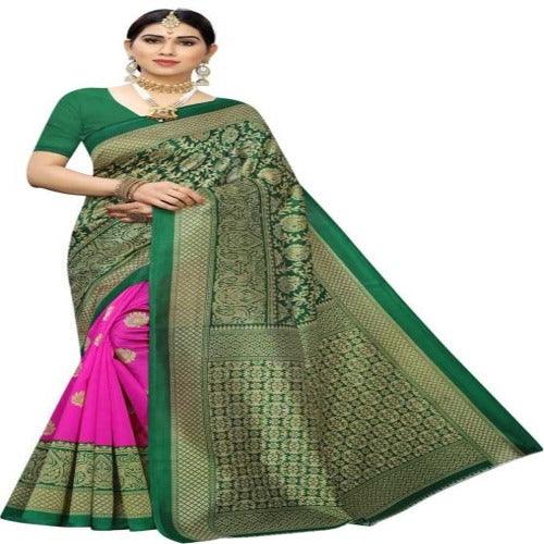 Stunning Printed Art Silk Sarees - Springkart 