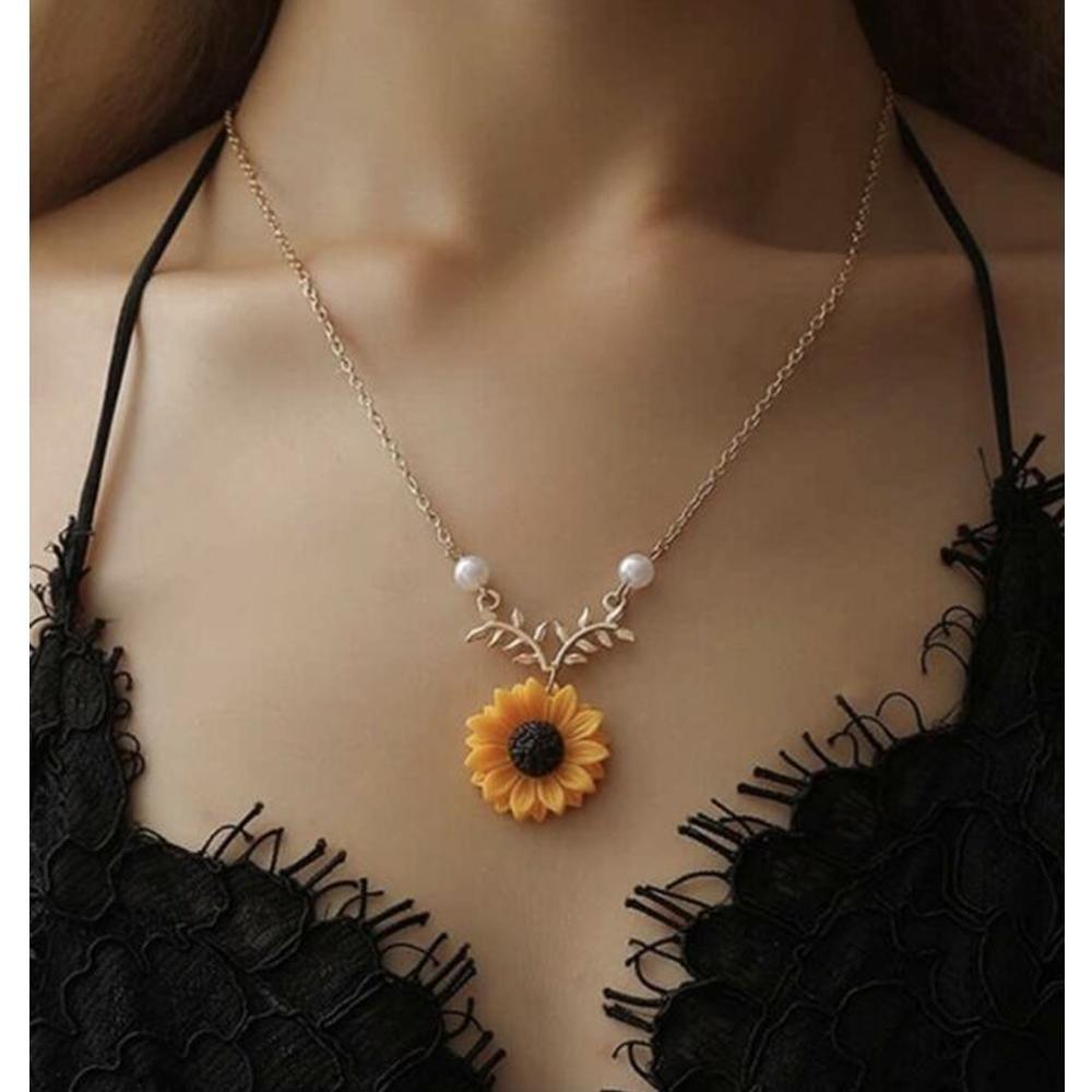 Sunflower Necklace For Women & Girls - Springkart 