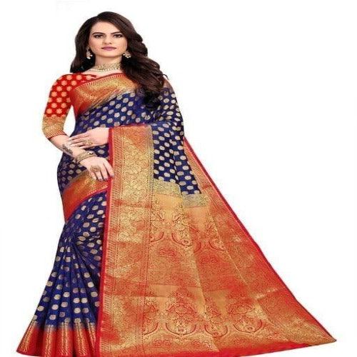 New Jacquard Balaton Silk Saree - Springkart 