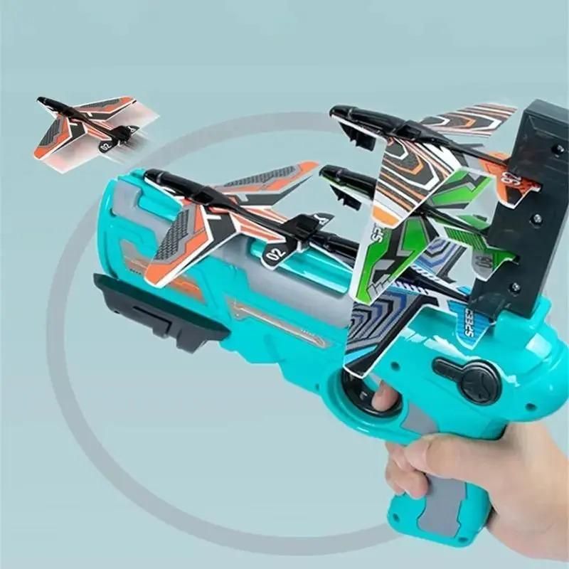 Airplane Launcher Toy Gun with Foam Glider - Springkart 