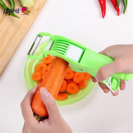 Plastic 2 in 1 Vegetable & Fruit Multi Cutter - Springkart 