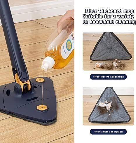 Blue Squeezing Triangle Cleaning Mop - Springkart 