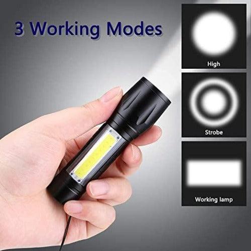 Pocket Size Mini Portable XPE + COB LED Tactical Flashlight - Springkart 