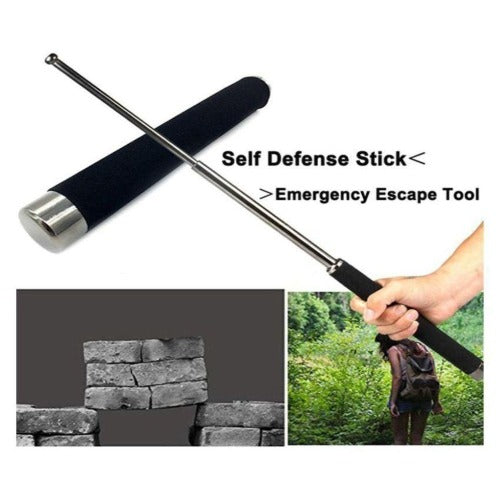 Self Defence Tactical Rod (Heavy Metal and Extendable) - Springkart 