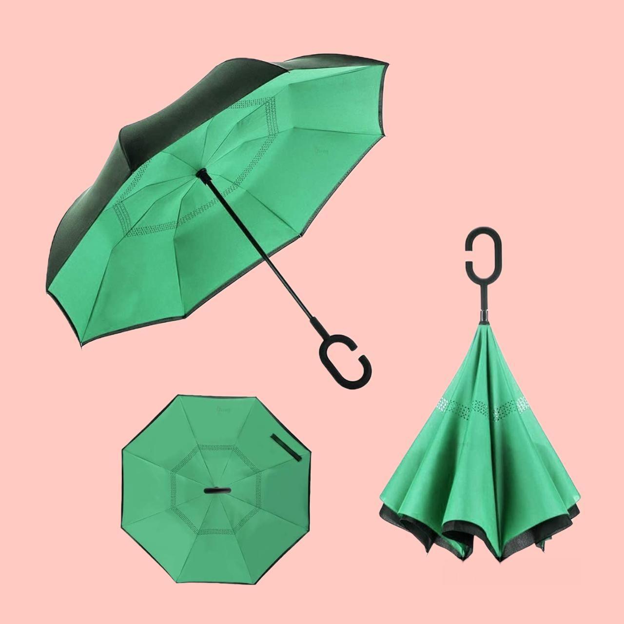 Double Layer Inverted Reversible Umbrella (Multicolor) - Springkart 