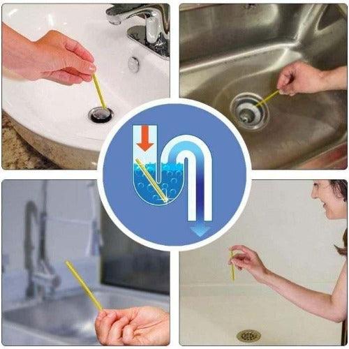 Drain Cleaner Stick Remove Bad Smell of Drain, Toilet Pipes, Bathtub, Kitchen Sinks (Pack Of 3) - Springkart 