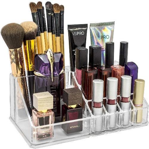 Acrylic Makeup Mascara Liner Brush Storage Lipstick Cosmetic Organizer - Springkart 