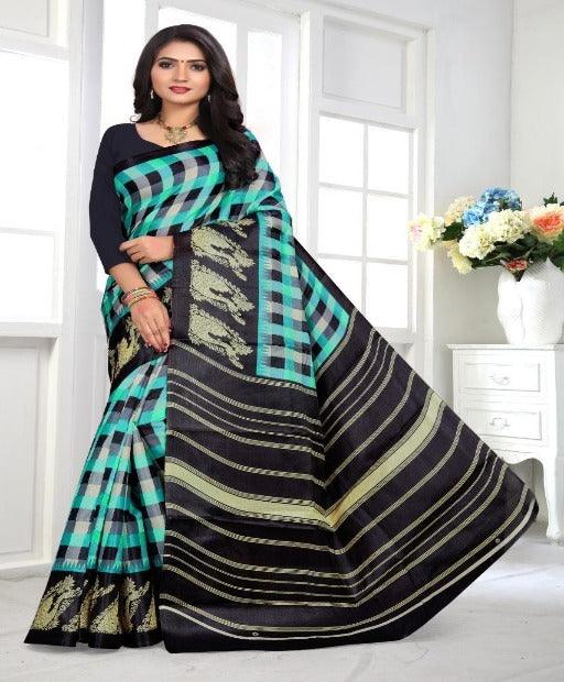 Affordable Art Silk Printed Saree - Springkart 