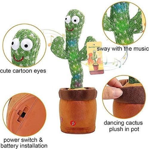 LED Musical Dancing & Mimicry Cactus Toy - Springkart 