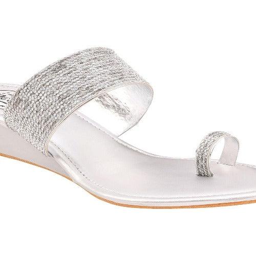 Stylish Ethnic Heel Wedges Sandal For Women's - Springkart 