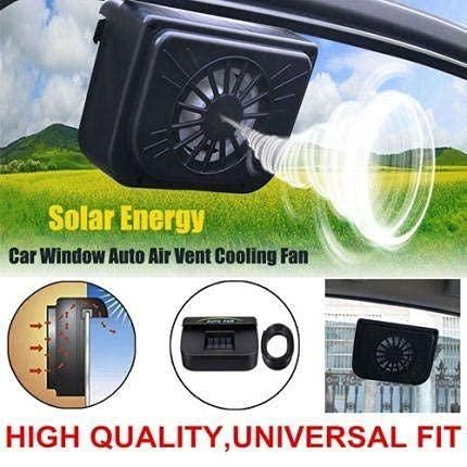 Car Auto Cool Air Vent with Rubber Stripping Car Ventilation Fan Solar Power Car Auto Cool Air Vent with Rubber Stripping Car Ventilation Fan - Springkart 