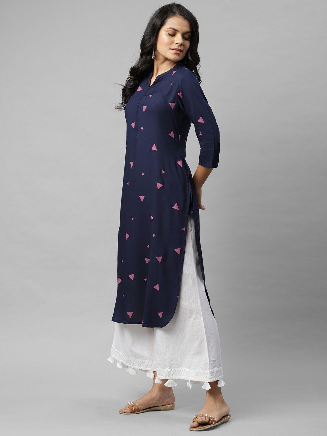 Beautiful Printed Viscose Kurti - Springkart 