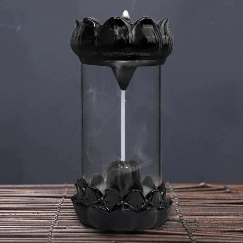 Ceramic Smoke Backflow Incense Burner Holder With 10 Cones (Pack of 1) - Springkart 