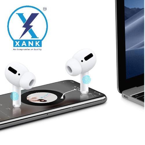 XANK Air-pods Pro with Wireless Charging Case with Sensor Enabled Bluetooth Headset (White, True Wireless) - Springkart 