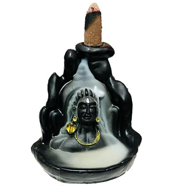 Smoke Fountain Lord Shiva Cone Incense Holder Showpiece with 10 Free Smoke Backflow - Springkart 