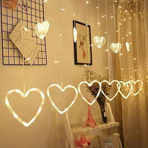 Heart Series Light, Heart Curtain Light, 5+5 Heart, - Springkart 