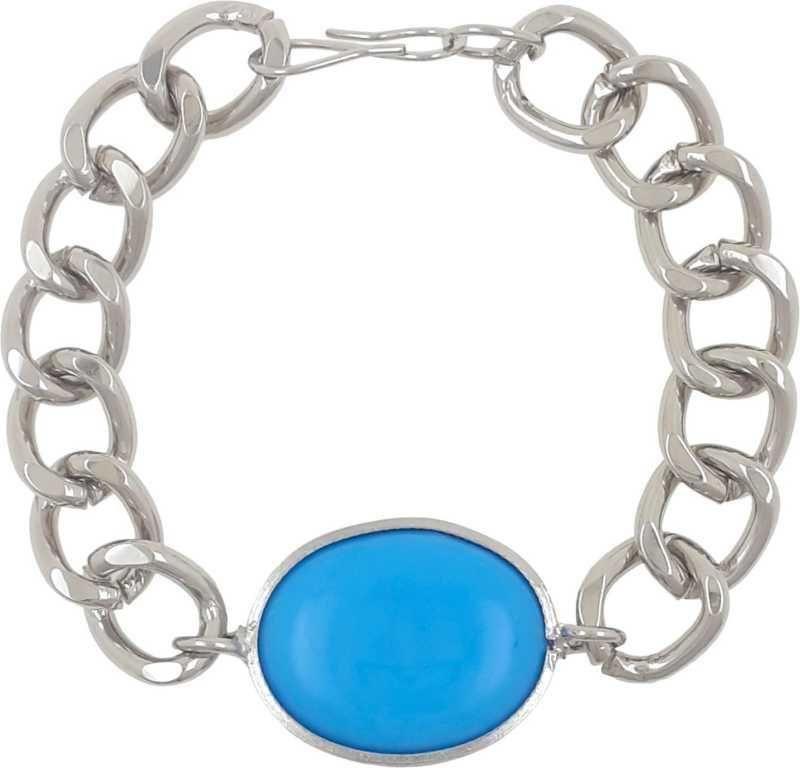 Gleaming Beads & Silver Plated Men's Bracelet - Springkart 