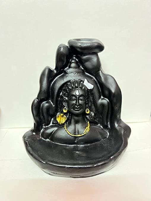 Smoke Fountain Lord Shiva Cone Incense Holder Showpiece with 10 Free Smoke Backflow - Springkart 