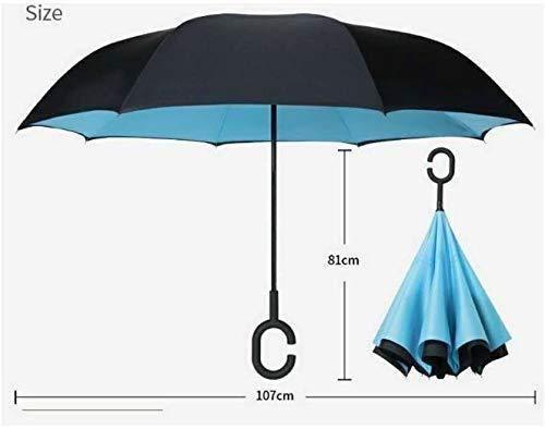 Double Layer Inverted Reversible Umbrella (Multicolor) - Springkart 