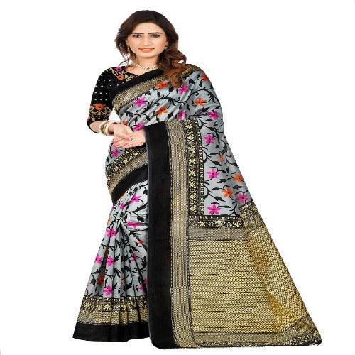 Gorgeous Mysore Silk With Printed Work Combo Pack Saree - Springkart 