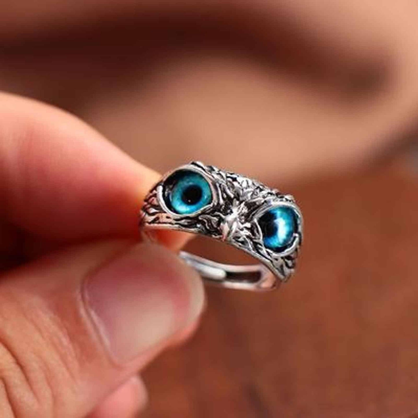 Attractive Silver Plated Owl Ring - Springkart 