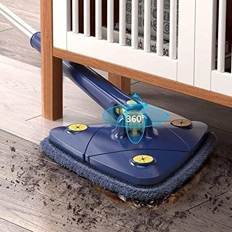 Blue Squeezing Triangle Cleaning Mop - Springkart 