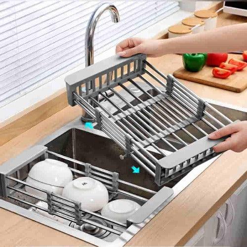 Adjustable Dish Drainer Basket for Kitchen - Springkart 