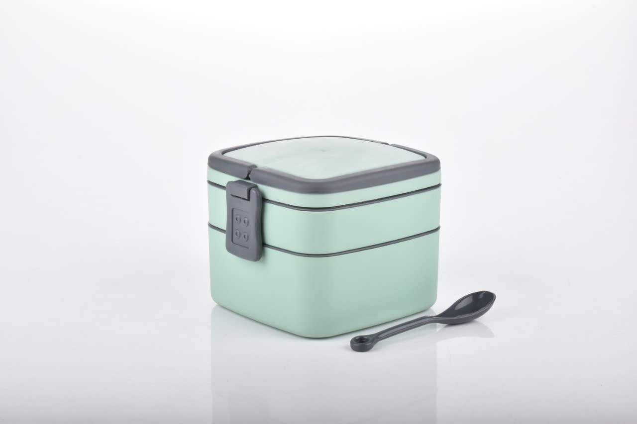 Double-Layer Airtight Square Lunch Box - Springkart 