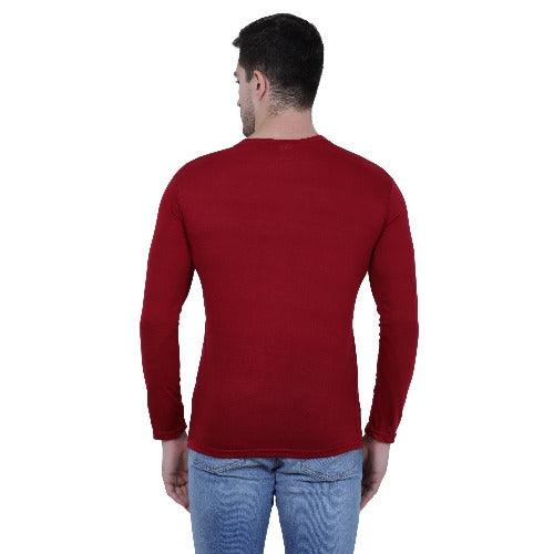 Men's Cotton Round Neck Full Sleeves Stylish Tshirt (Pack of 3) - Springkart 